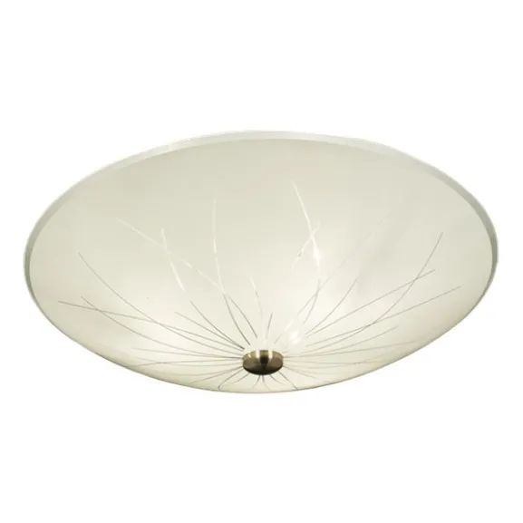 Nerine plafond, vit/stål 42cm