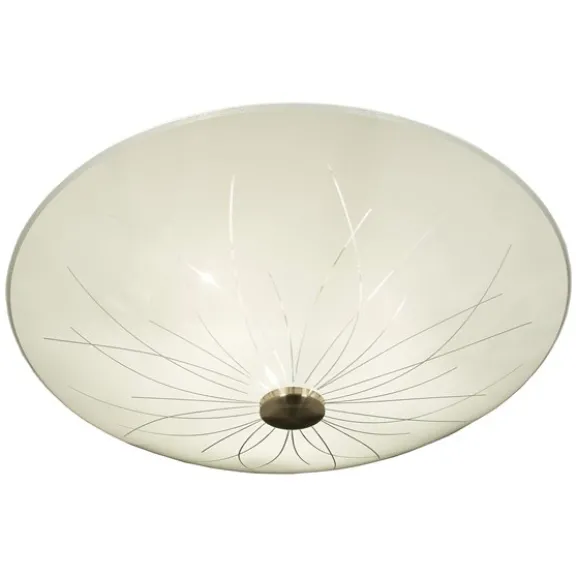 Nerine plafond, vit/stål 50cm