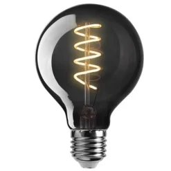 NERO glob 80mm E27 4W 2200K 3-steg dimbar minne