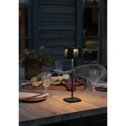 Nice bordslampa svart fyrkantig