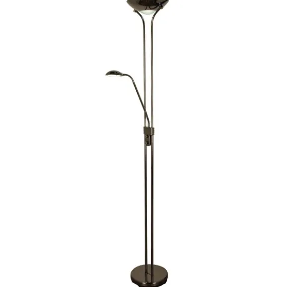 NICE golvlampa uplight svartkrom