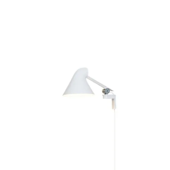 NJP vägglampa kort arm, vit 20cm
