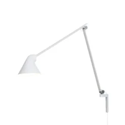 NJP vägglampa lång arm, vit 60cm