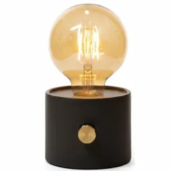 NO CABLE BATTERY black bordslampa LED