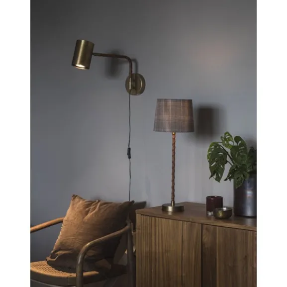 Nora vägglampa komp. Antikmässing 25cm