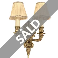 Nr 3055 2-armad vägglampa, mässing