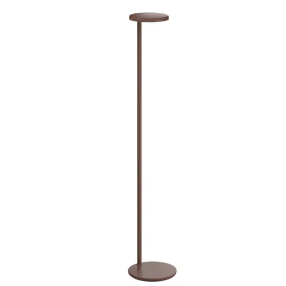 Oblique golvlampa LED, brown USB