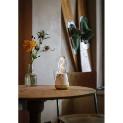 One Table Light Smart White Marble