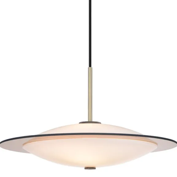 Orbit pendel, mässing/opal Ø40cm