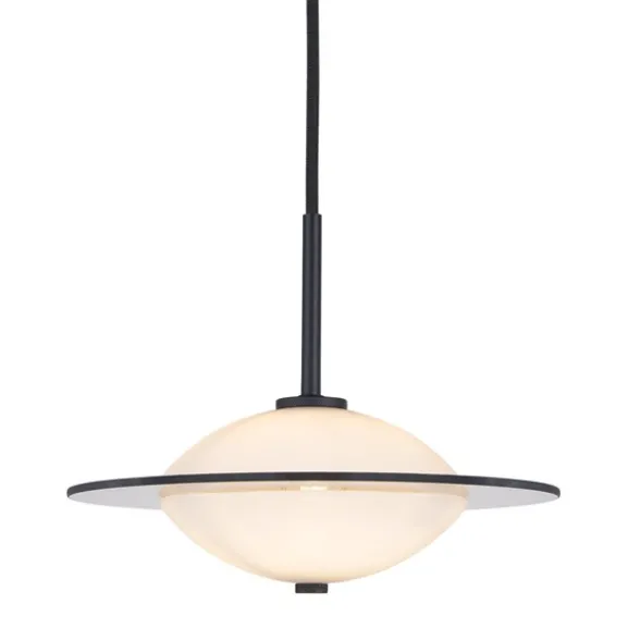 Orbit pendel, svart/opal Ø24cm
