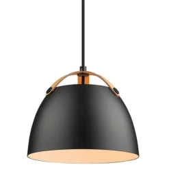 OSLO Taklampa Ø24 Svart / Ek