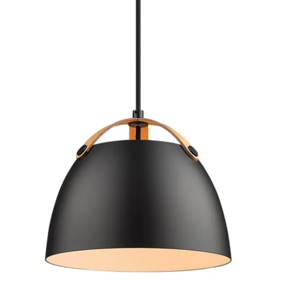 OSLO Taklampa Ø24 Svart / Ek