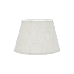 Oval Lampskärm Lin Natur/vit 15cm