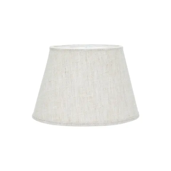 Oval Lampskärm Lin Natur/vit 20cm