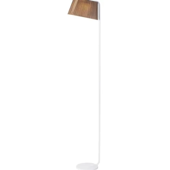 Owalo 7010 golvlampa, valnöt 168cm