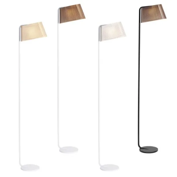 Owalo 7010 golvlampa, valnöt 168cm