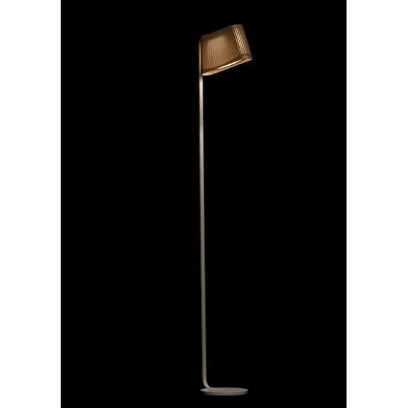 Owalo 7010 golvlampa, valnöt 168cm