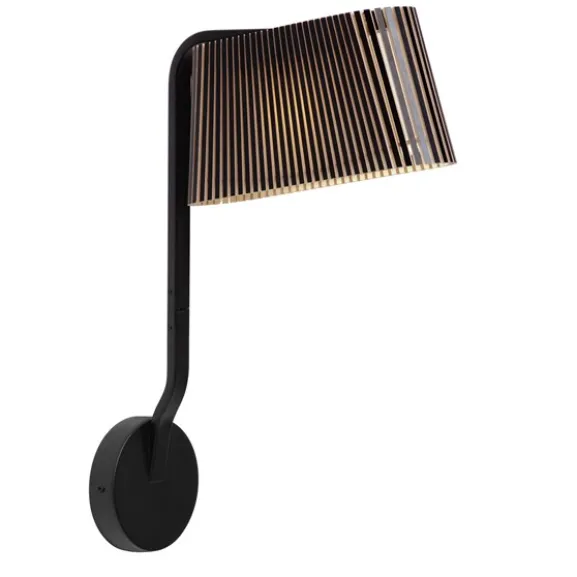 Owalo 7030 vägglampa, svart 33cm