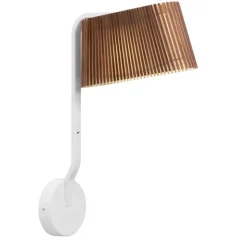 Owalo 7030 vägglampa, valnöt 33cm