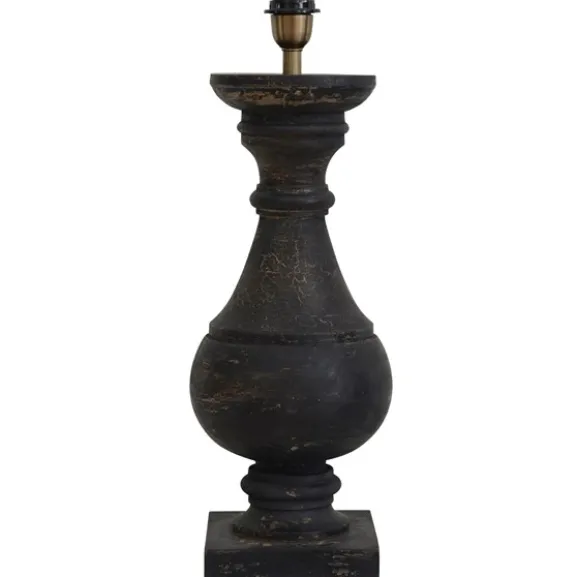 Palmar Lampfot Vintage Svart 27cm
