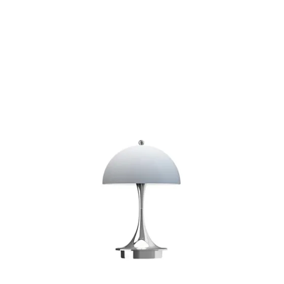 Panthella 160 Portabel bordslampa Chrome Blue Grey