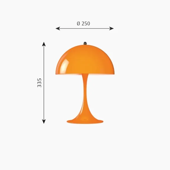 Panthella MINI bordslampa LED, orange
