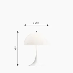 Panthella MINI bordslampa LED, opal
