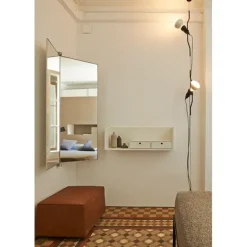 Parentesi tak, krom 400cm
