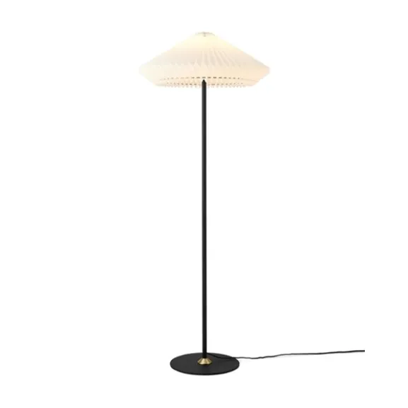 Paris golvlampa, svart/vit Ø56