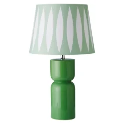 Paris Table Lamp , Green/ Light Mint Elipse