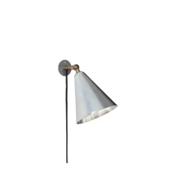 Patina vägglampa, rå aluminium