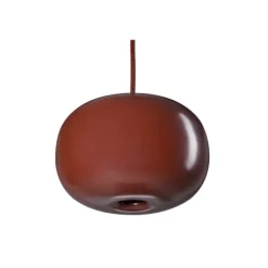 Pebble Knubbig takpendel, oxblod/metall 21cm