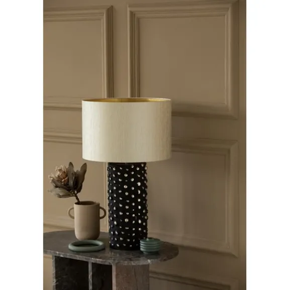 Peggy lampfot, svart/mässing 40cm