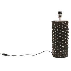 Peggy lampfot, svart/mässing 40cm