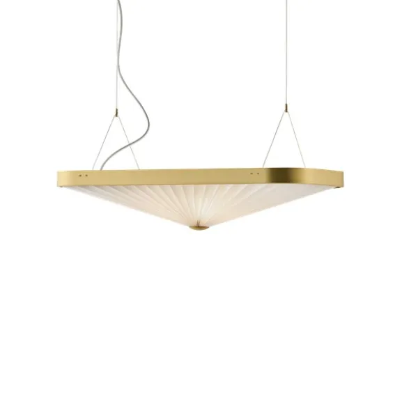 Pendant, CELINE, brass frame,