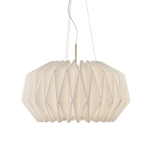 Pendel SOFTLY PLEATED I X-large Vit/Mässing