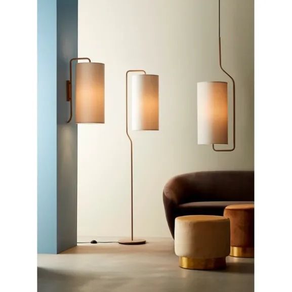 Pensile golvlampa sandstruktur E27