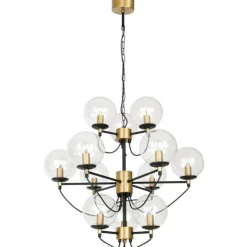 Perla 12 takkrona mässing 78cm