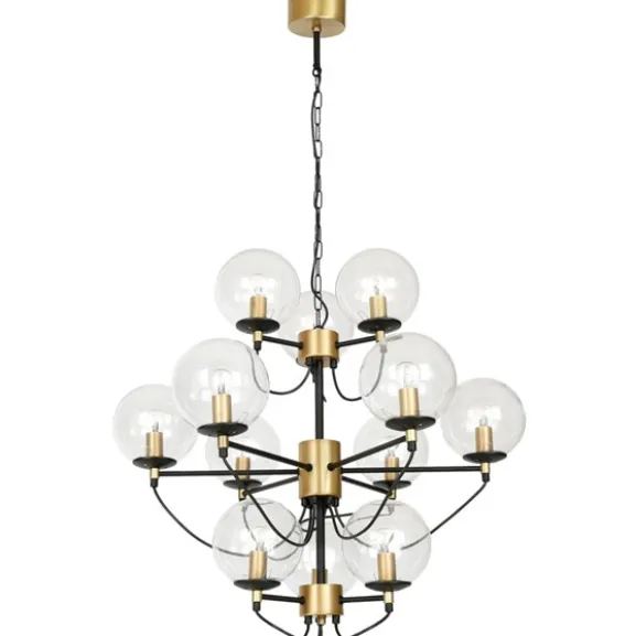 Perla 12 takkrona mässing 78cm