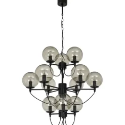 Perla 12 takkrona svart 78cm