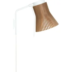 Petite vägglampa, valnöt 37cm