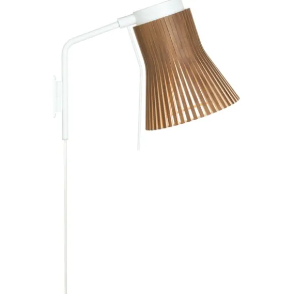Petite vägglampa, valnöt 37cm