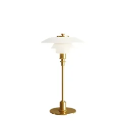 PH 2/1 bordslampa, mässing/opal 35,5cm