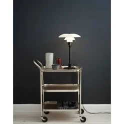 PH 3/2 bordslampa, svart/opal 47,2cm