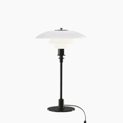 PH 3/2 bordslampa, svart/opal 47,2cm