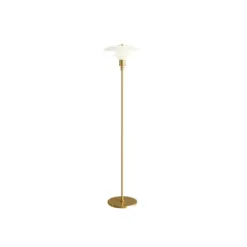 PH 3½-2½ golvlampa, mässing/opal 130cm