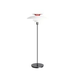 PH 80 golvlampa. vit/stål 131,5cm