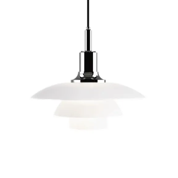 PH 3½-3 pendel, krom/opal 33cm