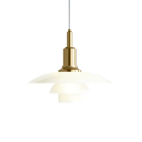 PH 3-2 pendel, mässing/opal 29cm