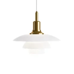 PH 3½-3 pendel, mässing/opal 33cm